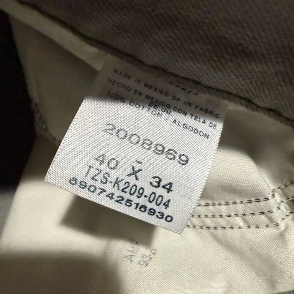 Lee Men's Light Gray Straight Jeans NWOT